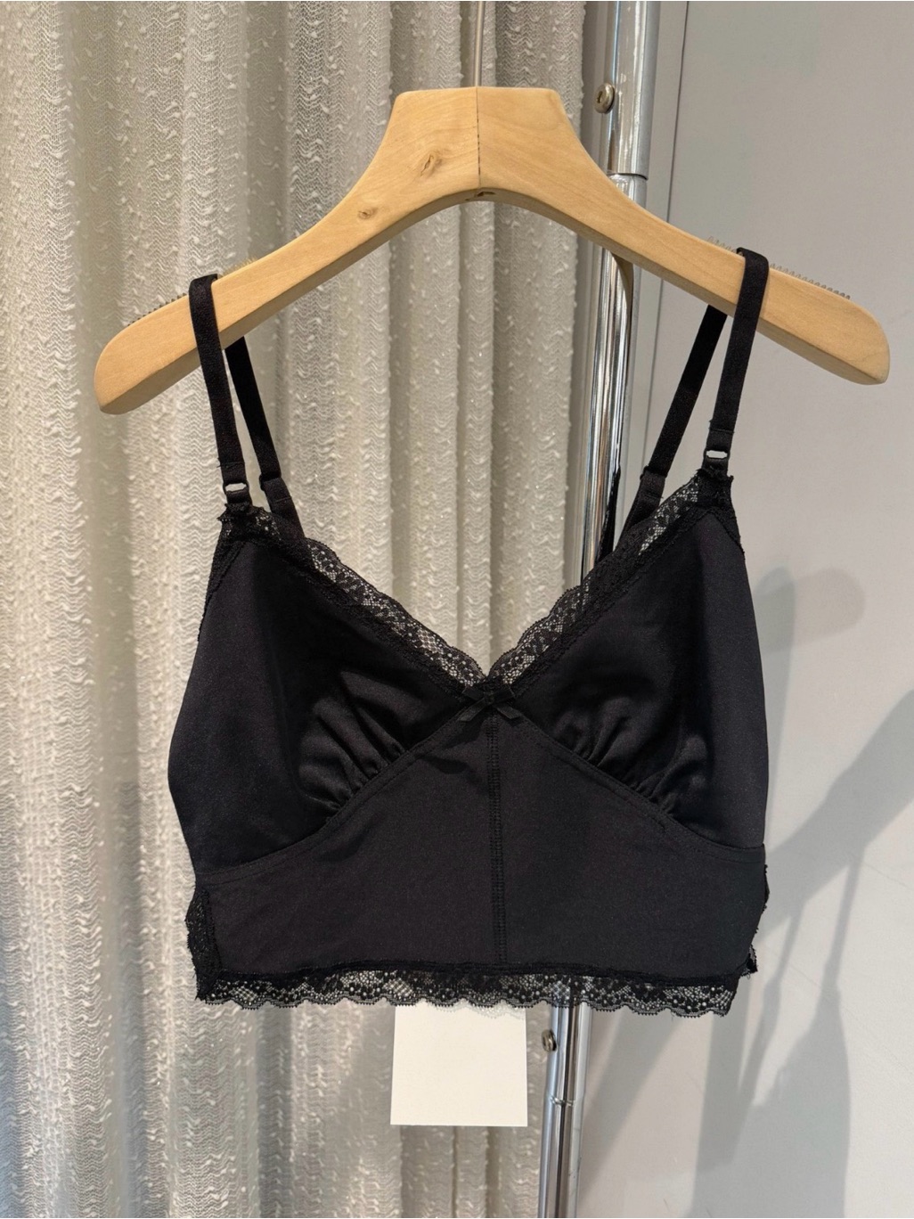 Steal Alexander Wang Black Lace-Trim Bralette